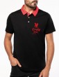 Polo homme jersey col rouge