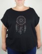 rhinestone dream catcher- Lady tee shirt 