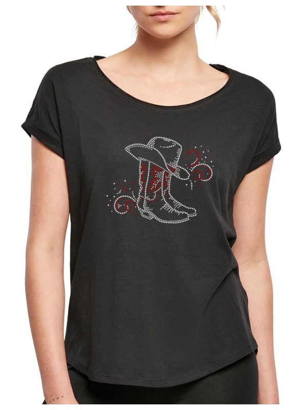Arabesque boots - Lady tee shirt Slub tee