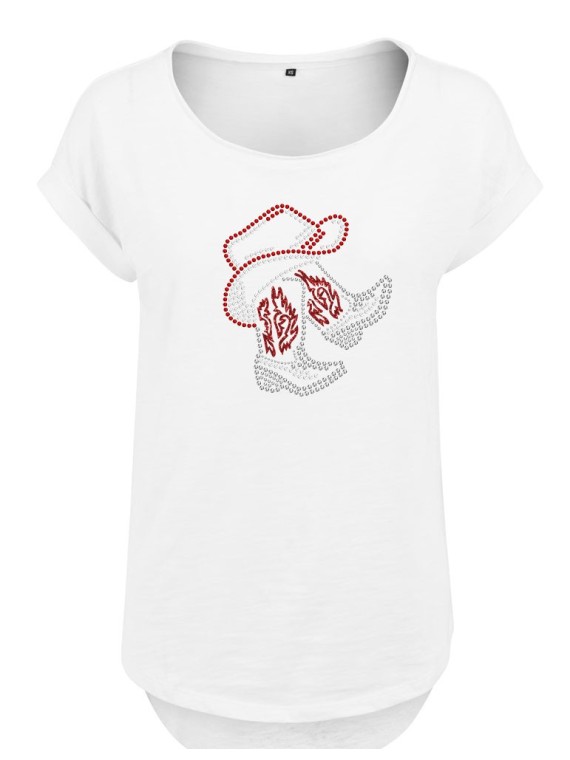rhinestone dream catcher- Lady tee shirt 