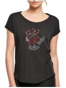rhinestone dream catcher- Lady tee shirt 