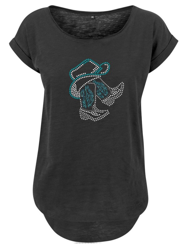 rhinestone dream catcher- Lady tee shirt 