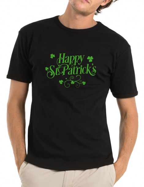 happy st Patrick Tee shirt homme