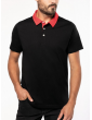 Men's bi-color jersey polo shirt