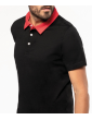 Men's bi-color jersey polo shirt