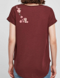 Country dance flowers crown - Lady tee shirt Slub tee