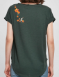Line dance flowers crown - Lady tee shirt Slub tee