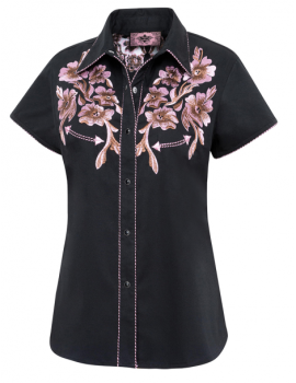 Chemisier western femme brodé