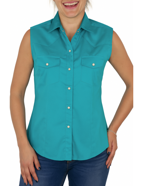 Chemise Femme Sans Manche Uni