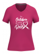 En octobre je danse en Rose_T-shirt Col en V