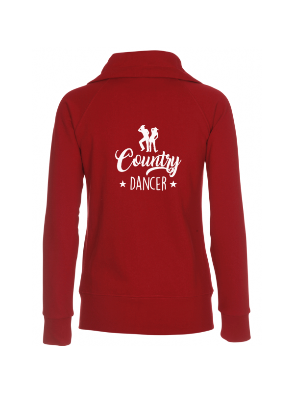 Country dancer impression blanc - Veste femme col montant