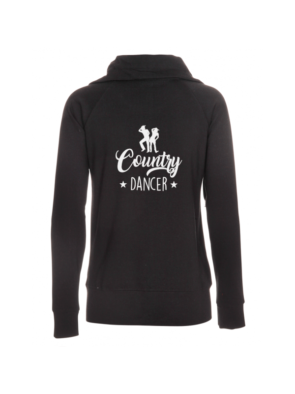 Country dancer impression blanc - Veste femme col montant