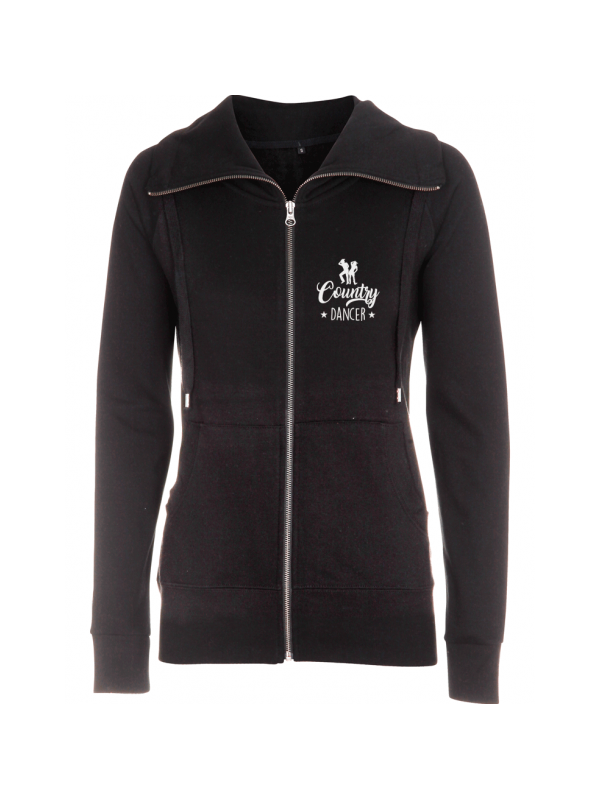 Country dancer impression blanc - Veste femme col montant