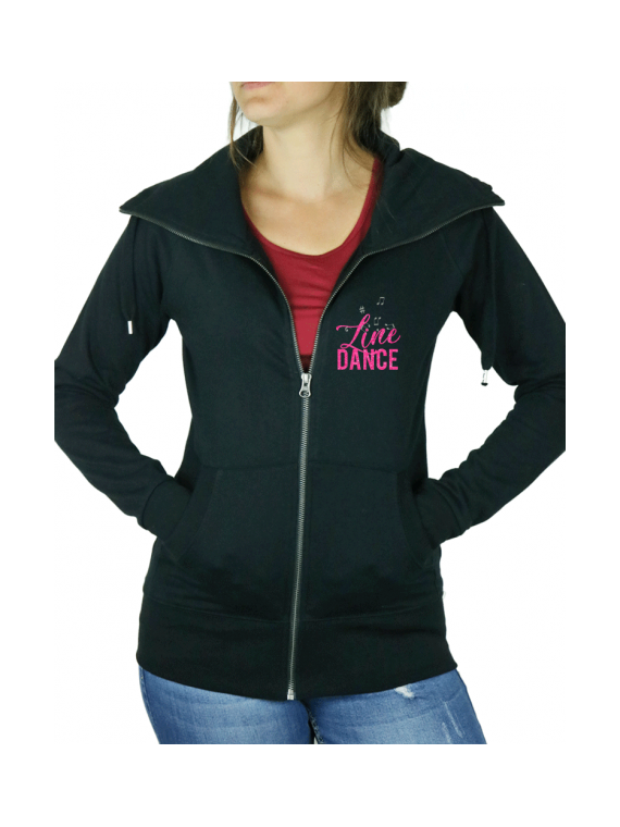 Coeur de musique line dance - Veste femme col montant