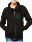 Coeur de musique COUNTRY - Veste femme col montant