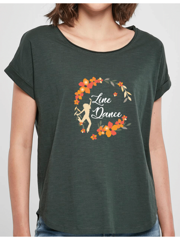Couronne de Fleurs LINE dance - T-shirt femme SLUB TEE