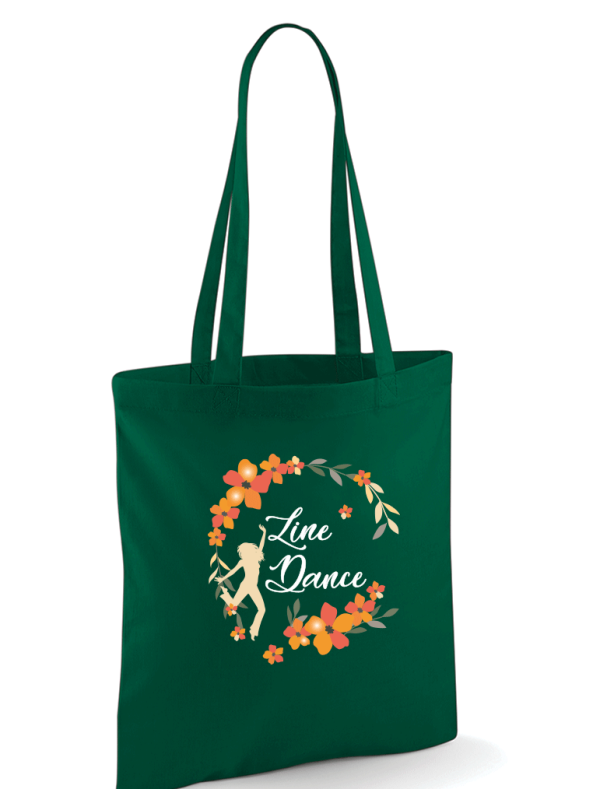 TOTE BAG- Flowers Line dance crown