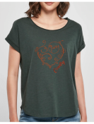 Coeur Country - T-shirt femme SLUB TEE vert