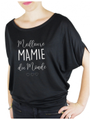 La meilleur des mamies - T-shirt femme Manches Chauve Souris