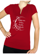 Laissez-moi chanter, danser - T-shirt femme Col V