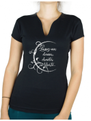 Laissez-moi chanter, danser - T-shirt femme Col V