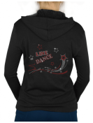 Shooting Star Line Dance  - Gilet Femme Capuche strass rouge