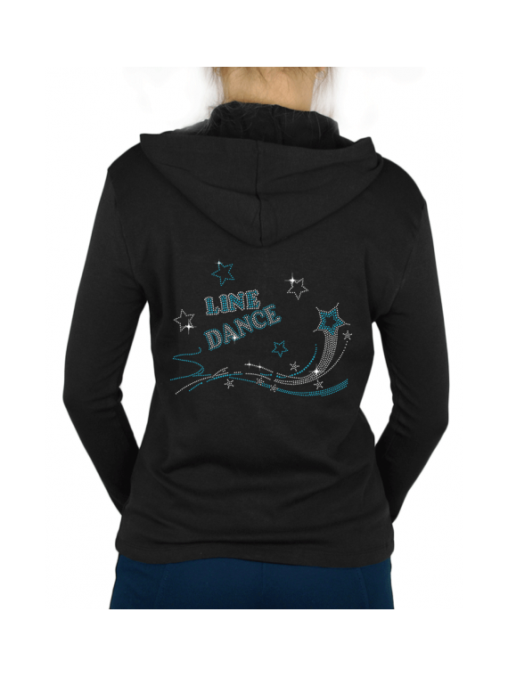Shooting Star Line Dance - Gilet Femme Capuche
