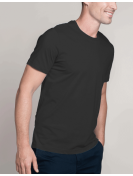 T-shirt homme col rond noir