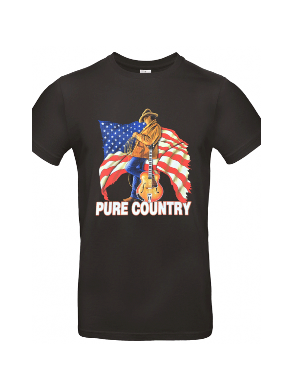 Cowboy pure Country - T-shirt homme col rond