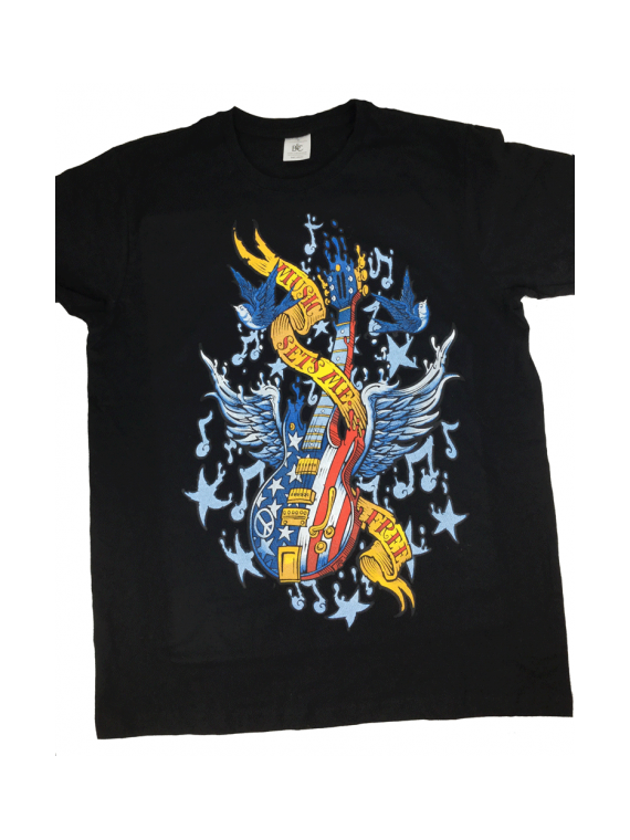 Music set me free - T-shirt homme col rond