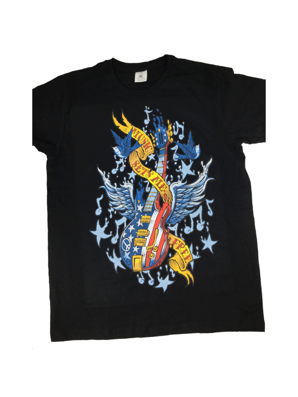 Music set me free - T-shirt homme col rond