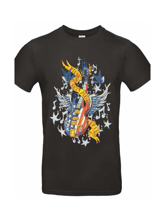 Music set me free - T-shirt homme col rond