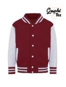 veste enfant varsity teddy manches grises