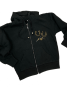 Cheval Dore et strass - Enfant - Veste à Capuche