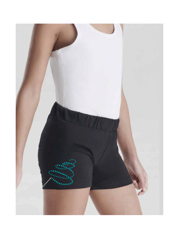 Short adulte 100% Coton - GR Ruban strass