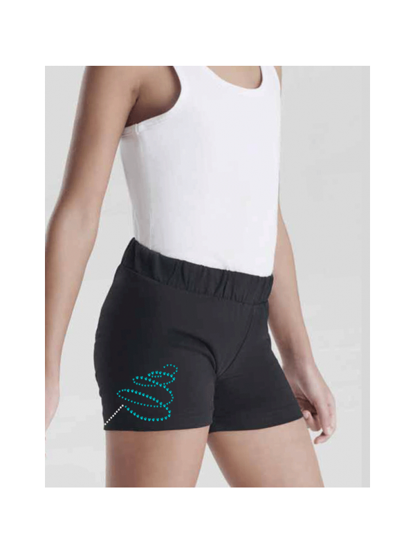 Short adulte 100% Coton - GR Ruban strass