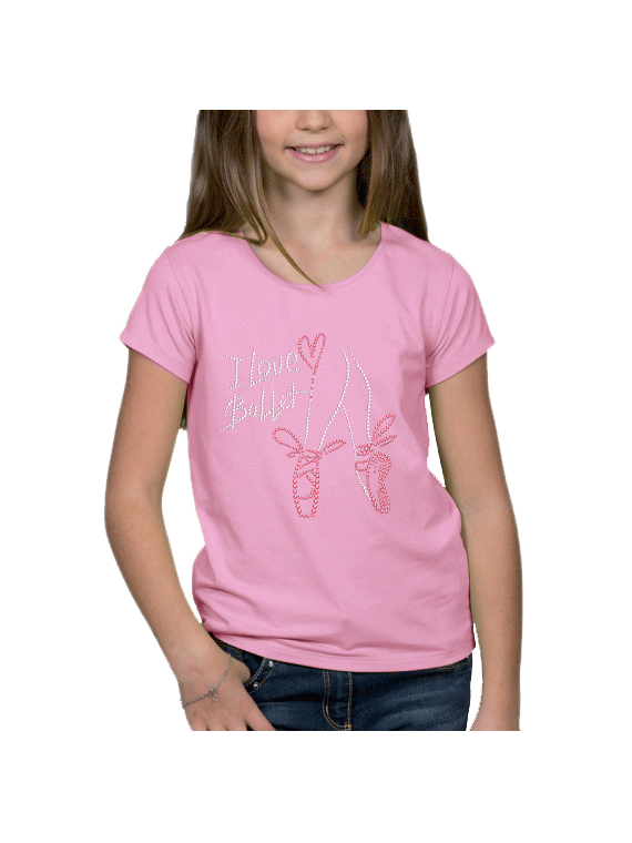 I love Ballet - T-shirt Fillette