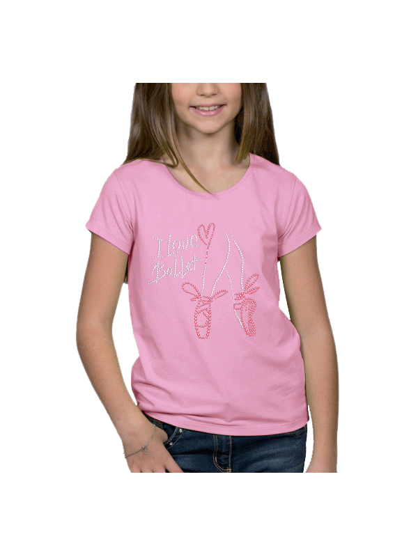 I love Ballet - T-shirt Fillette