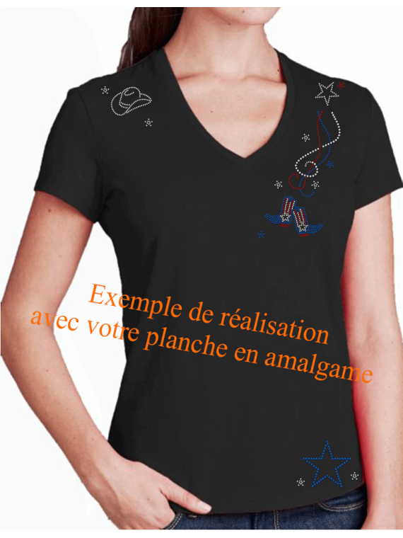 Transfert thermocollant planche américain