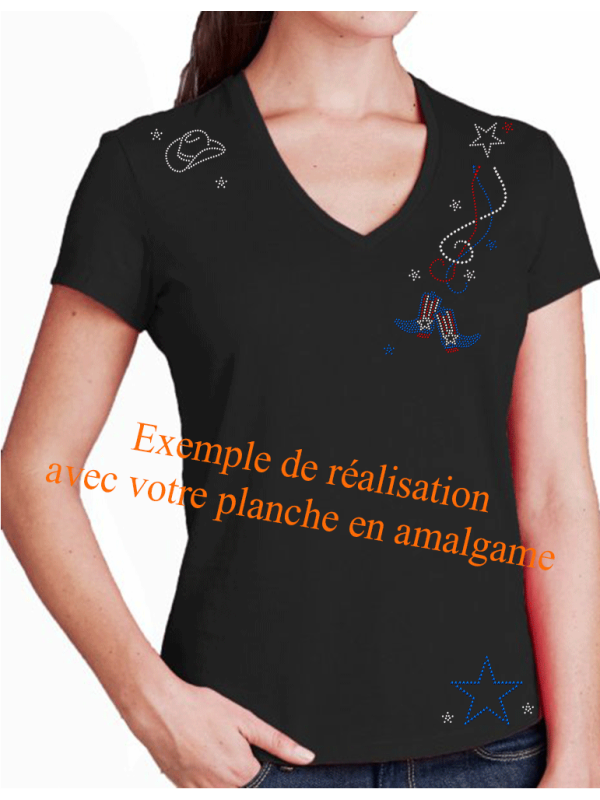 Transfert thermocollant planche américain