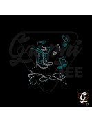 Transfert thermocollant  planche  bottes sous chapeau