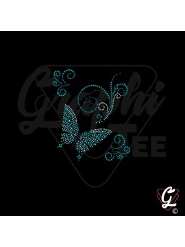 Transfert thermocollant  planche papillon