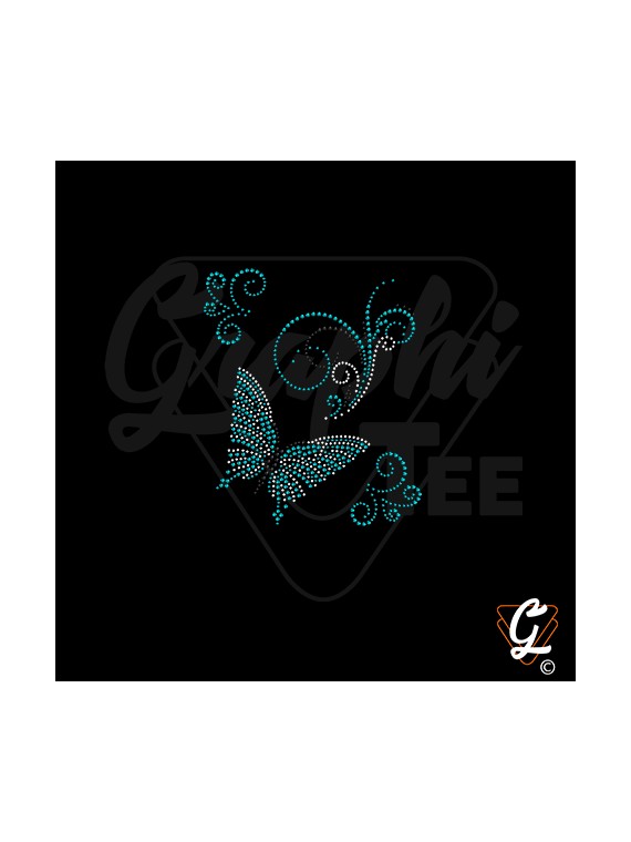 Transfert thermocollant  planche papillon