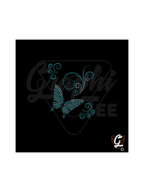 Transfert thermocollant  planche papillon