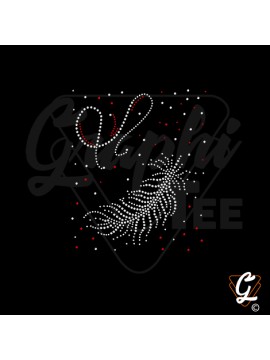 Transfert thermocollant  planche plume