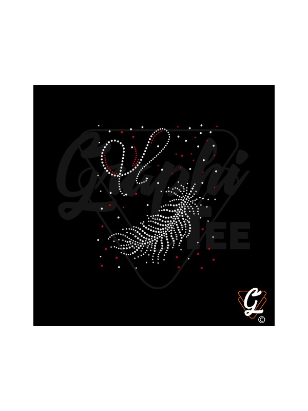 Transfert thermocollant  planche plume