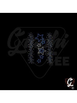 Transfert thermocollant  planche  pluie d'étoiles