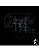 Transfert thermocollant  planche  pluie d'étoiles