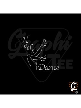 Motif transfert Heels Dance silhouette