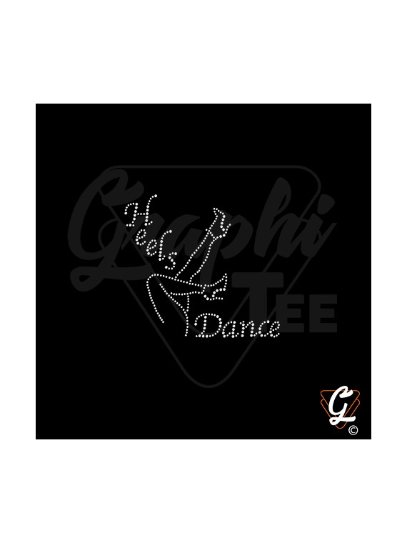 Motif transfert Heels Dance silhouette